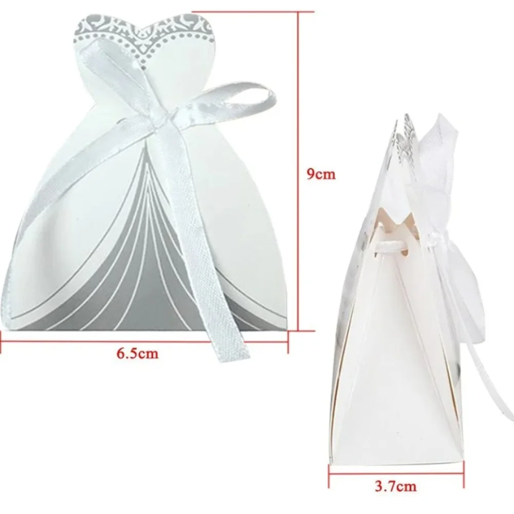 Elegant Wedding Favor Boxes - Black and White